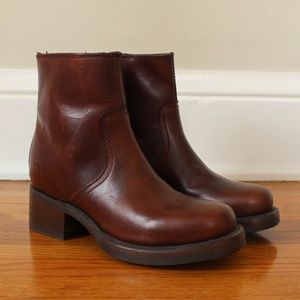 FRYE Ankle Boot | Brown Leather | Size 6.5
